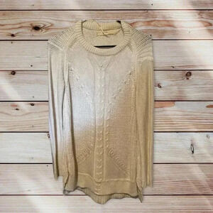 ZARAKNIT SIZE MEDIUM OFF WHITE SWEATER